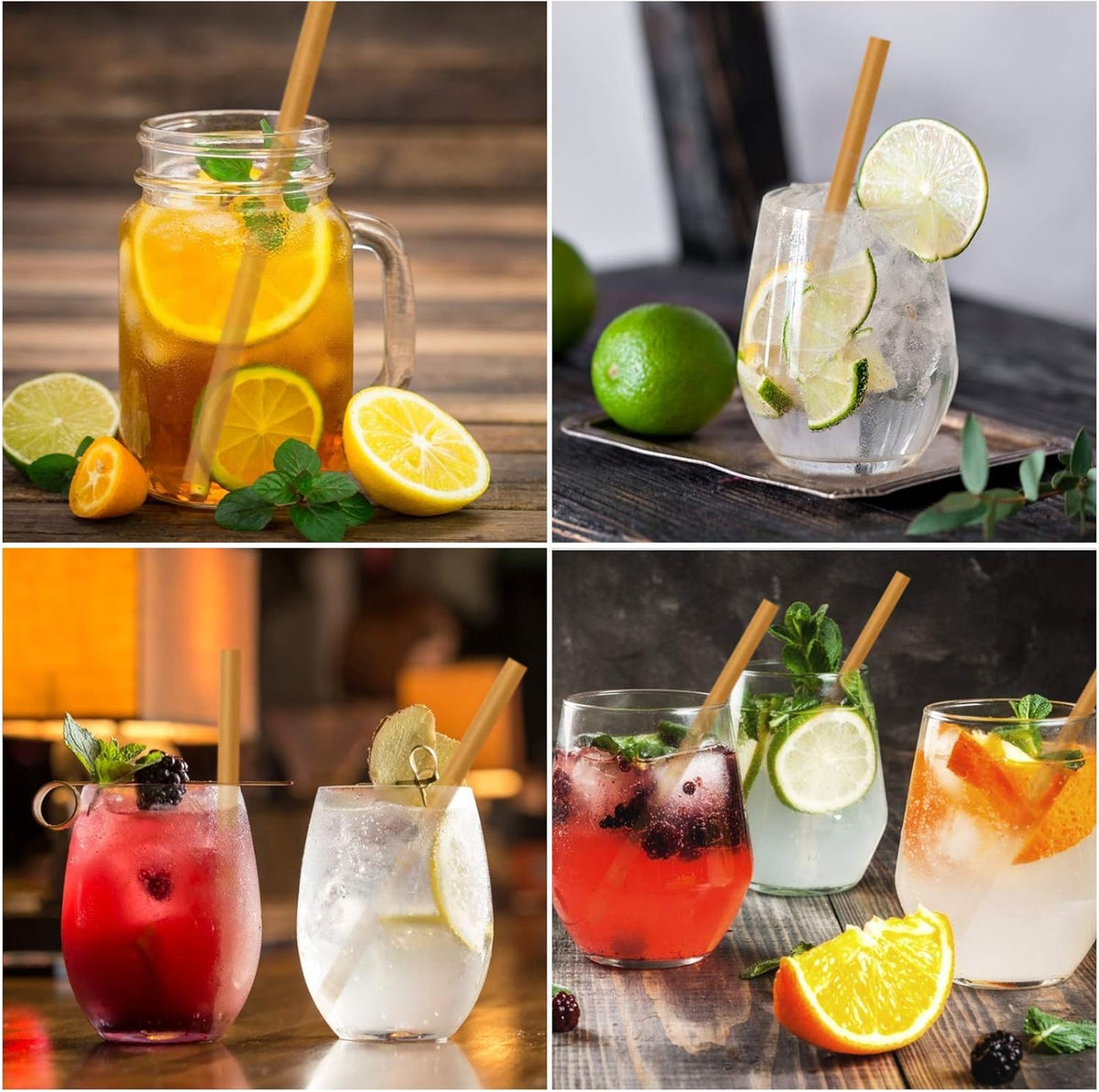 5 Inch Short Biodegradable Cocktail Straws 200 pcs Compostable Cocktail Stirrers Straws Made from 100% Sugarcane Fiber A Plasticless Sturdy Drinking