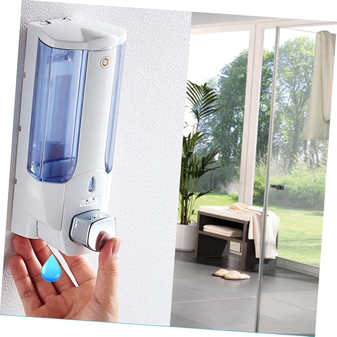 Wall Mounted Foaming Soap Dispenser Easy Install Liquid Soap Pump for Bathroom Kitchen Sink and Shower Non-Leakage Design Window Single