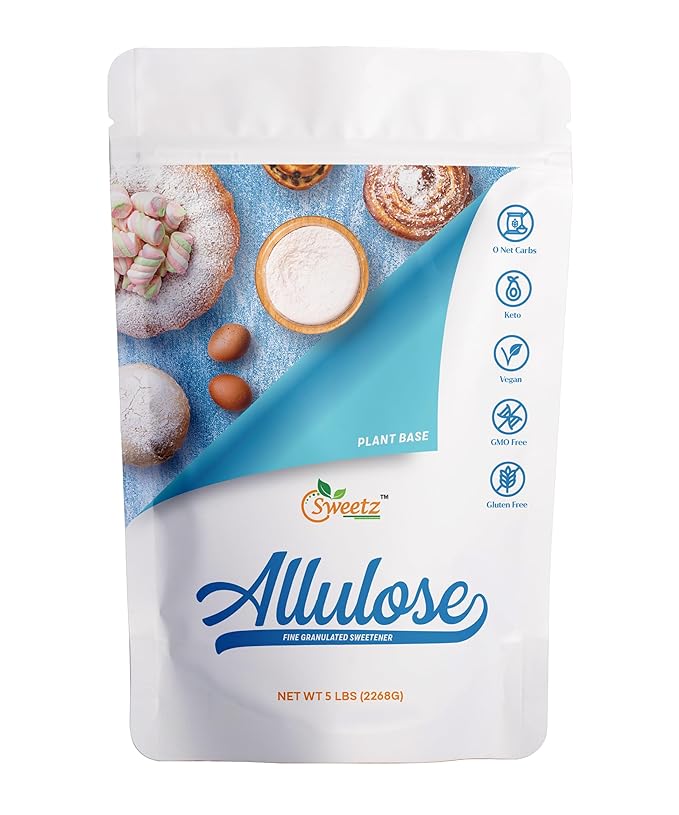 Allulose All Purpose Sweetener; Total Servings 567; Zero Calorie Sweetener, Sugar-Free Substitute for Baking, Smoothies