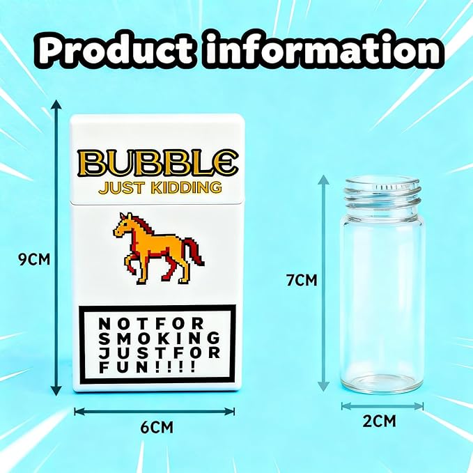 Bubble Blower Set with 2Wands and Refillable Bottle, Handheld Bubble Maker, Stress Relief Outdoor Bubble Toy, Fun Creative Gift for Men Women, YH