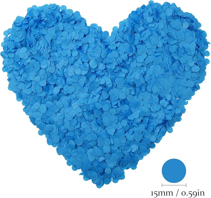 0.5LBS Gender Reveal Confetti Baby Shower Decoration Pink Blue Round Table Paper Confetti for Gender Reveal Party Table Decor