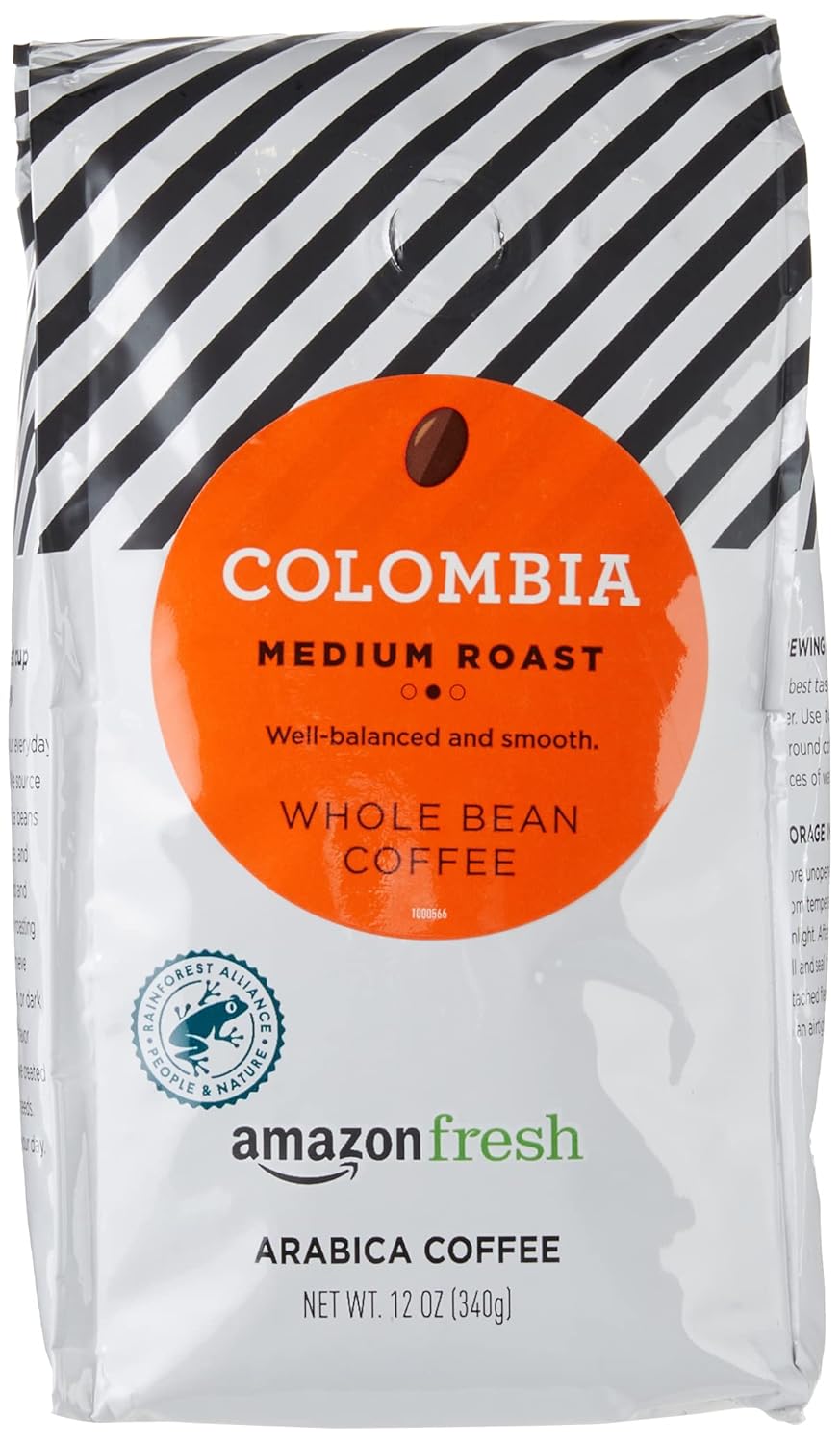 Fresh Colombia Whole Bean Coffee, Medium Roast, 12 Ounce (Pack of 3)