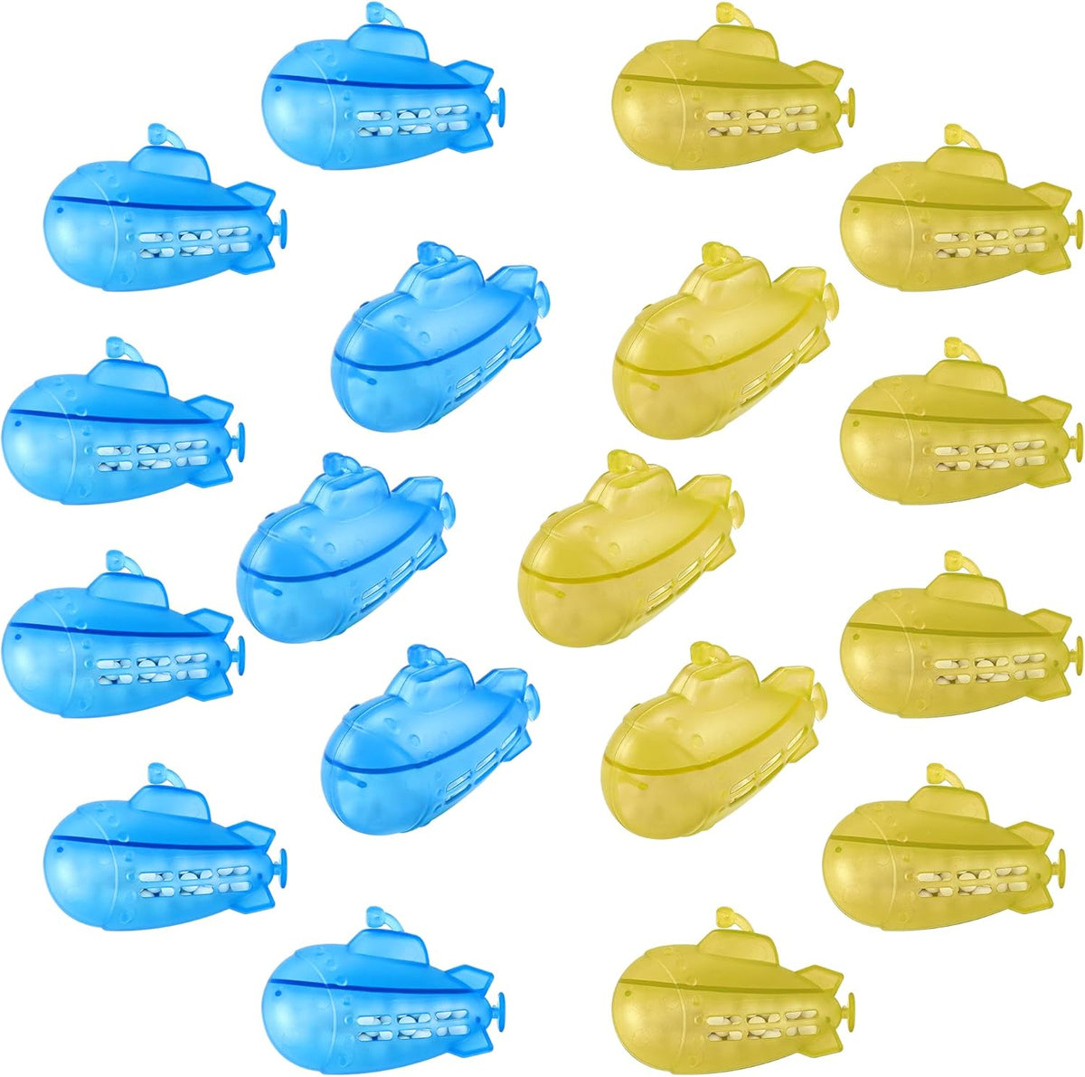 AMI PARTS Humidifier Tank Cleaner Adorable Submarine Purifie Water Soften Hard Water for Warm&Cool Most Humidifiers and Fish Tank 18-Pack (Blue& Yellow)