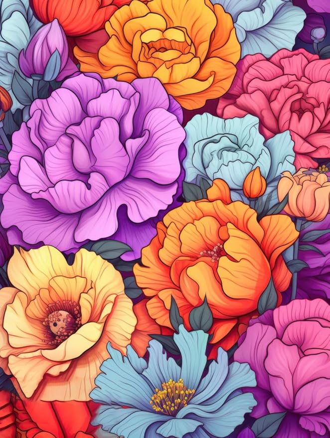 Easy Clean Floral Outdoor Rug 9x12 Yellow Purple Machine Washable Area Rugs for Patio Balcony Camping Pool Garden Non Slip Waterproof Outside Carpet Vibrant Low Pile Porch Mat