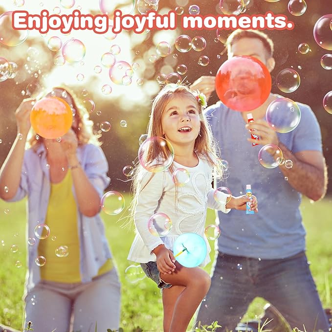 40Pcs Blow Plastic Bubbles Plastic Bubbles Toys Large Bubble Balloons for Schools Party Birthday Gift