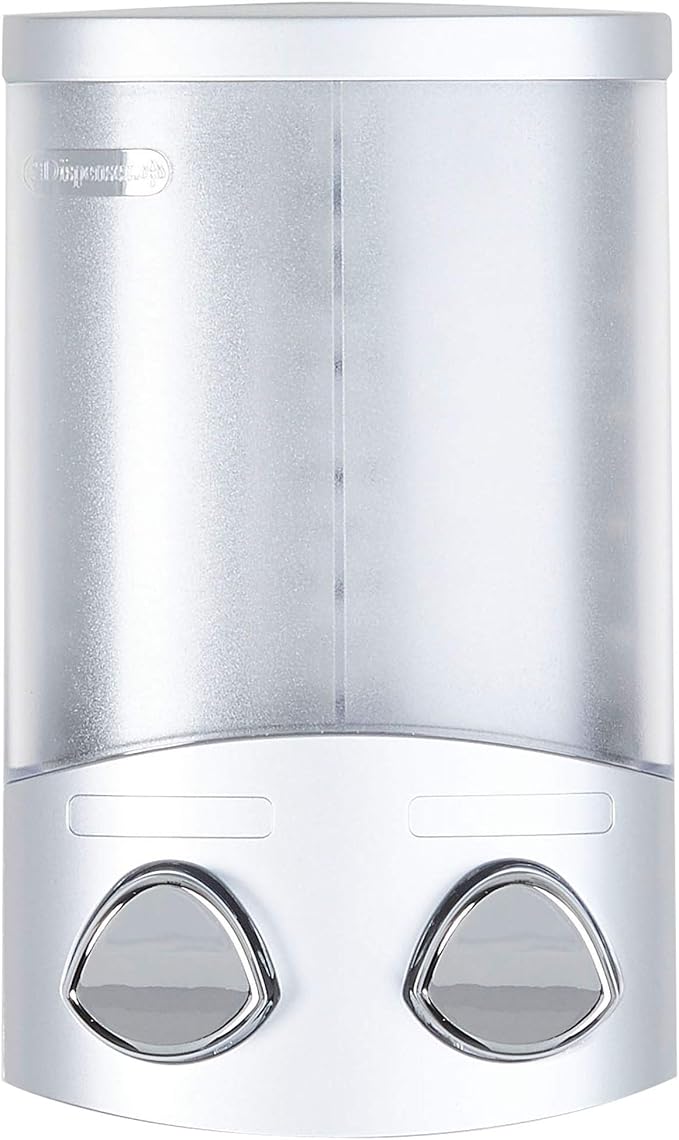 Better Living Products 76234-1 DUO 2-Chamber Dispenser, Satin Silver