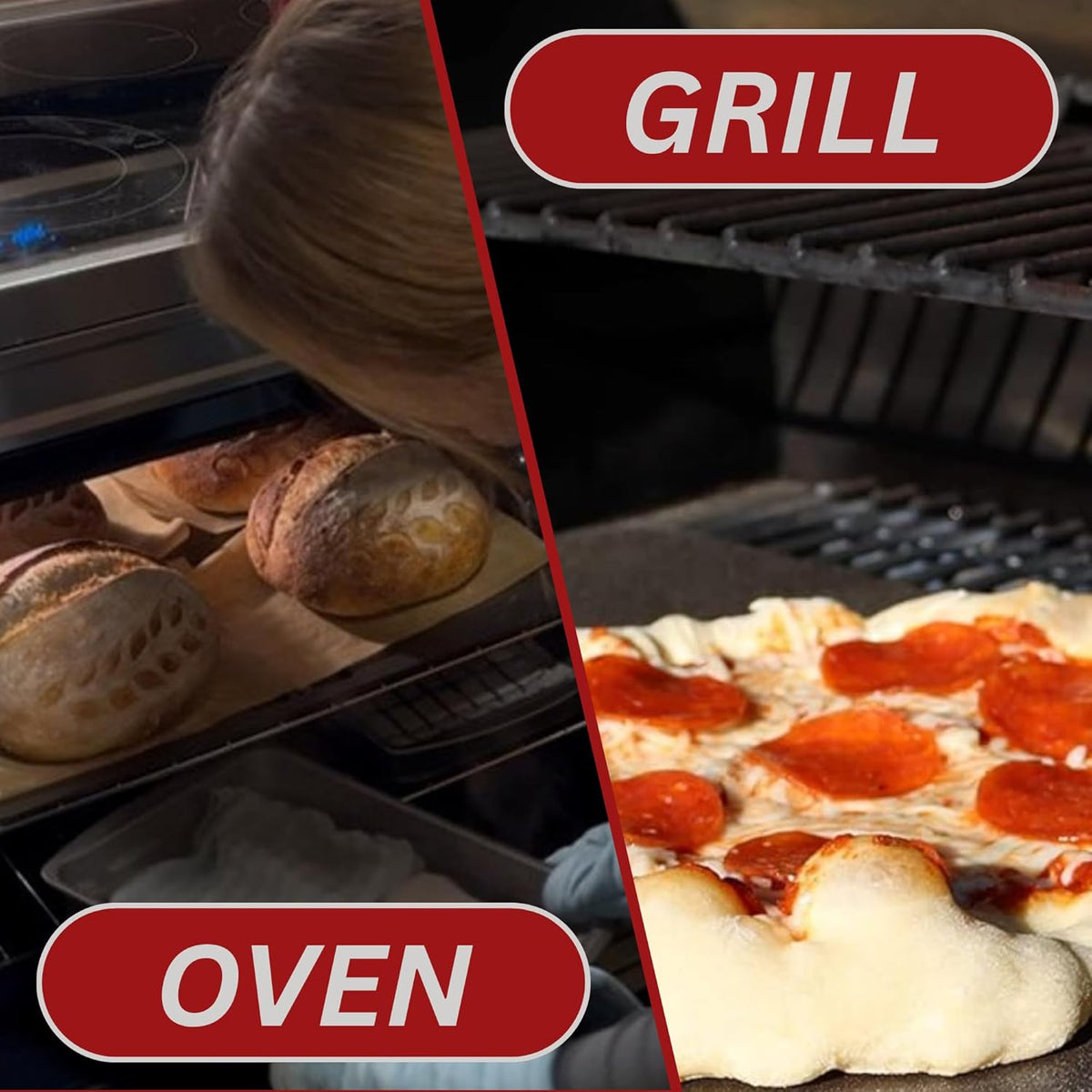 16" x 16" Pizza Steel - 3/8" Steel, 27.5 lbs | Multipurpose Cooking Steel for Pizzas, Sourdough, Grilling &amp; More - Made in the USA