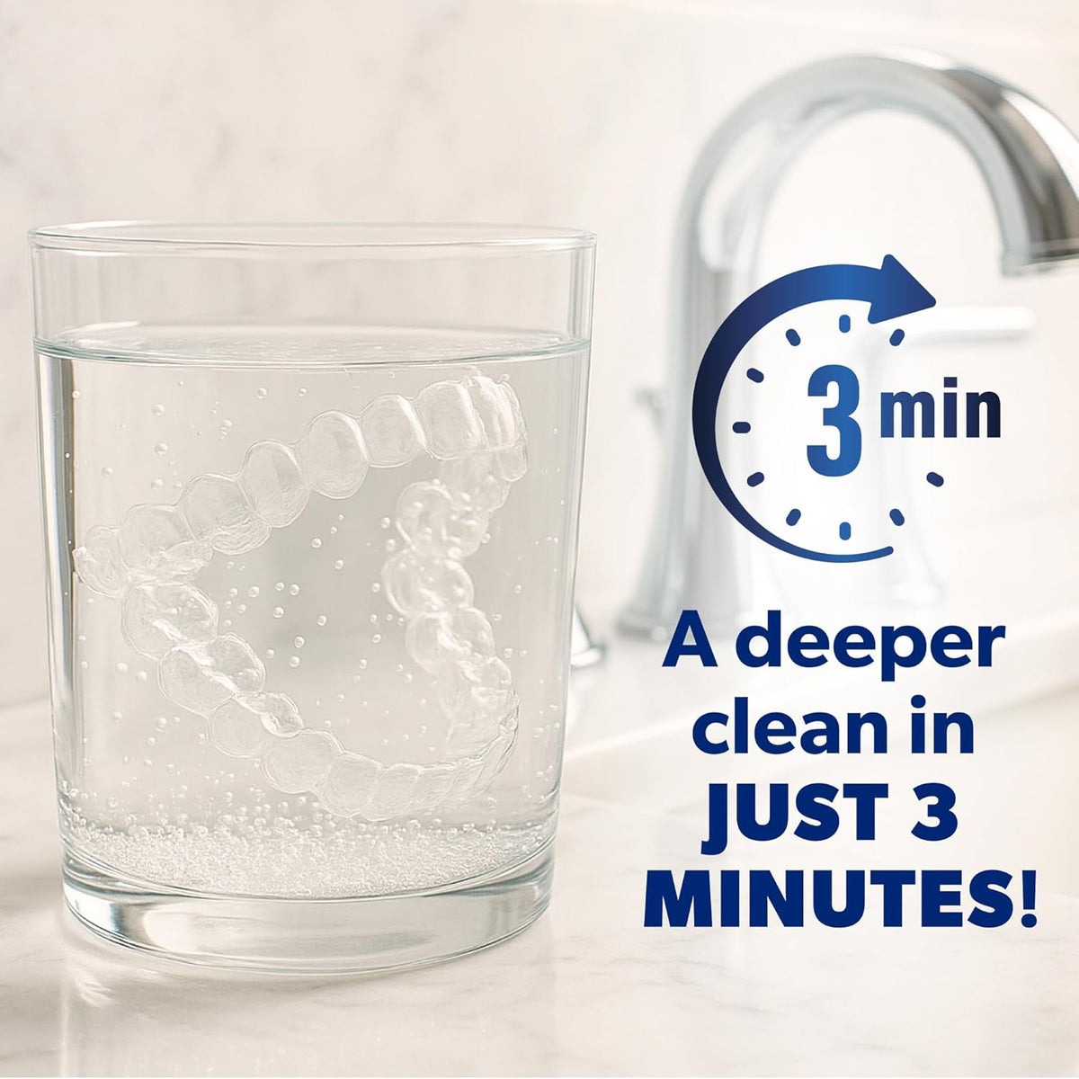 EverSmile AllClean Minerals – Deep Cleaner for Retainers, Clear Aligners, Invisalign, Dentures, Night & Mouth Guards – Removes Stains, Odors & Plaque in 3-Minutes – Up to 120 Uses (300g), 2 Pack
