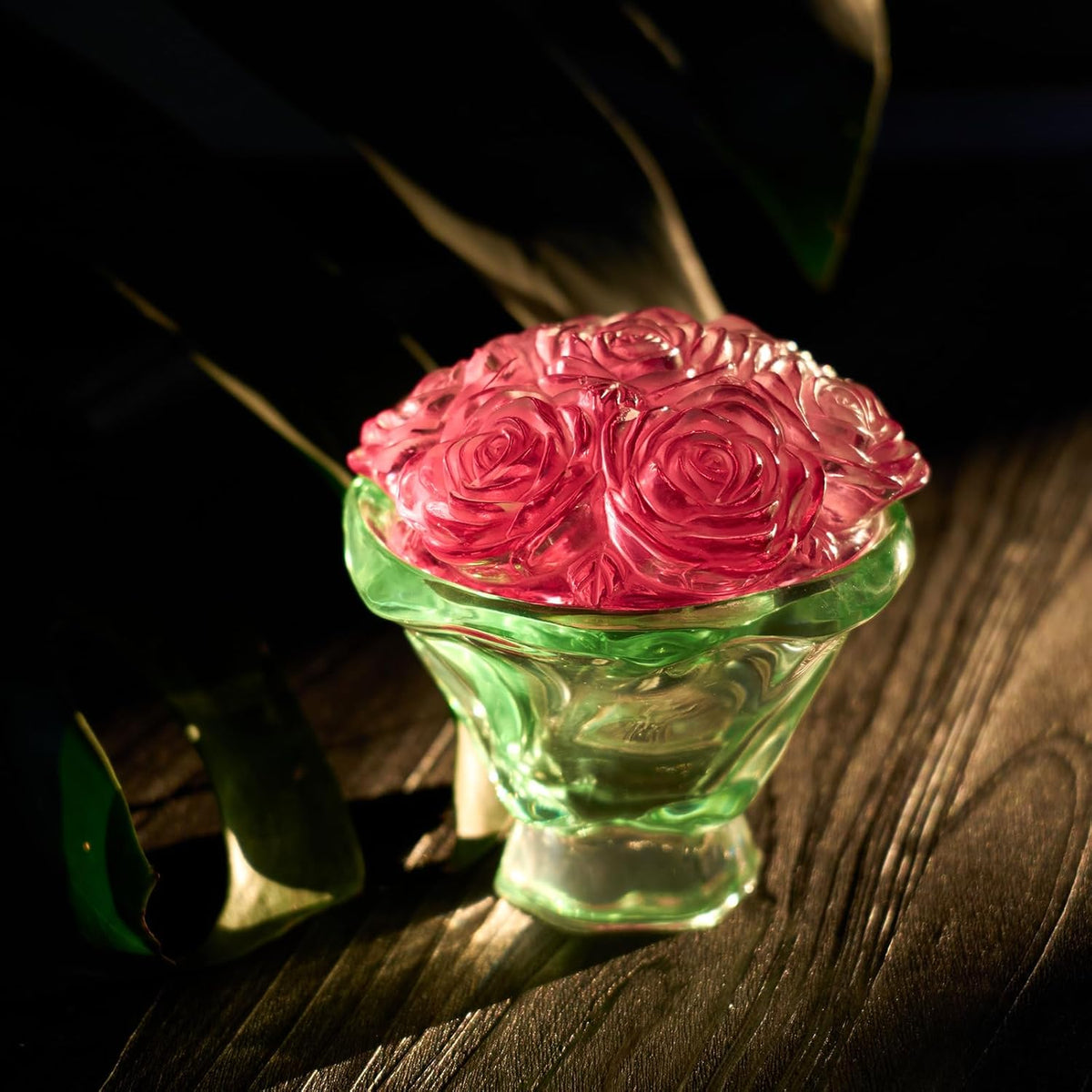Epoxy Resin Storage Box Silicone Molds A Bouquet of Roses Jar with Lid DIY Jewelry Trinket Candy Container Silicone Mould Epoxy Concrete Cement