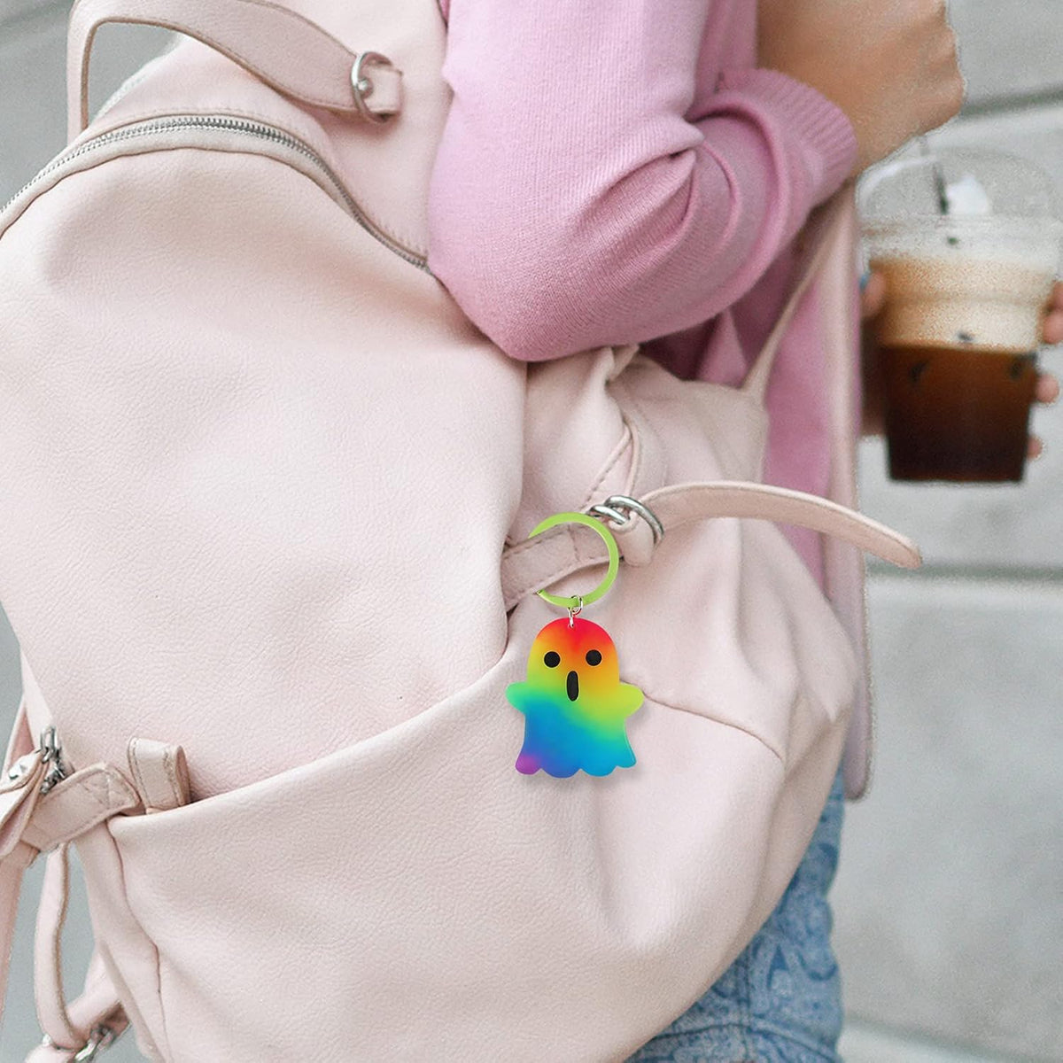 LET'S Resin Ghost Shape Resin Earring Molds, Silicone Molds for Epoxy Resin with Earring Accessories, Jump Rings, Epoxy Resin Molds for DIY Keychain