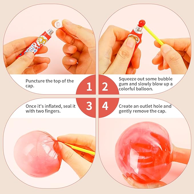 40Pcs Blow Plastic Bubbles Plastic Bubbles Toys Large Bubble Balloons for Schools Party Birthday Gift