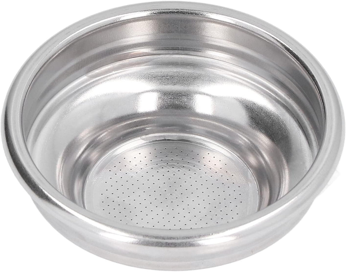 58mm Portafilter Filter Basket, 1 Cup Single Wall Coffee Maker Coffee Powder Filter, Porous Stainless Steel Coffee Filter for Extraction