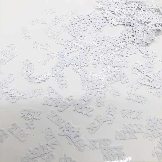 Confetti Year 2026 White - Retail Pack #7348 QS0