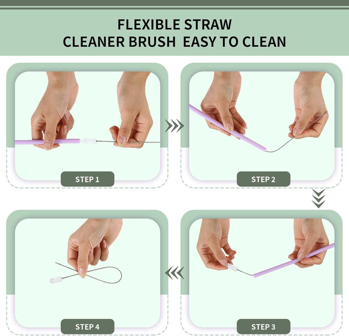 Reusable Straw with Case - Dishwasher Safe ECO-Friendly BPA Free Travel Straws with Case, 9 Inch Extra Long