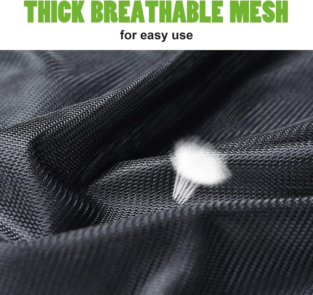 OTraki 2 Pack Large Laundry Bags 24 x 35 inch Mesh Washing Bag with Drawstring Closure Black Dirty Garment Toy Storage Bag Washable Laundry Hamper Replacement Liner for Home Dorm Hotel Beach