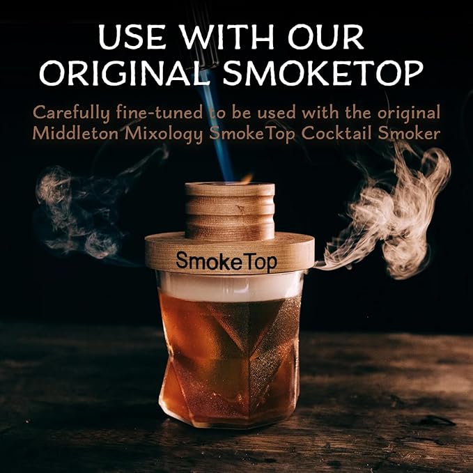 SmokeTop 4oz Bag - Cocktail Smoker Chips for Old Fashioned Cocktails, Whiskey, & Bourbon - by Middleton Mixology Made in The USA (800 uses) (Hickory)