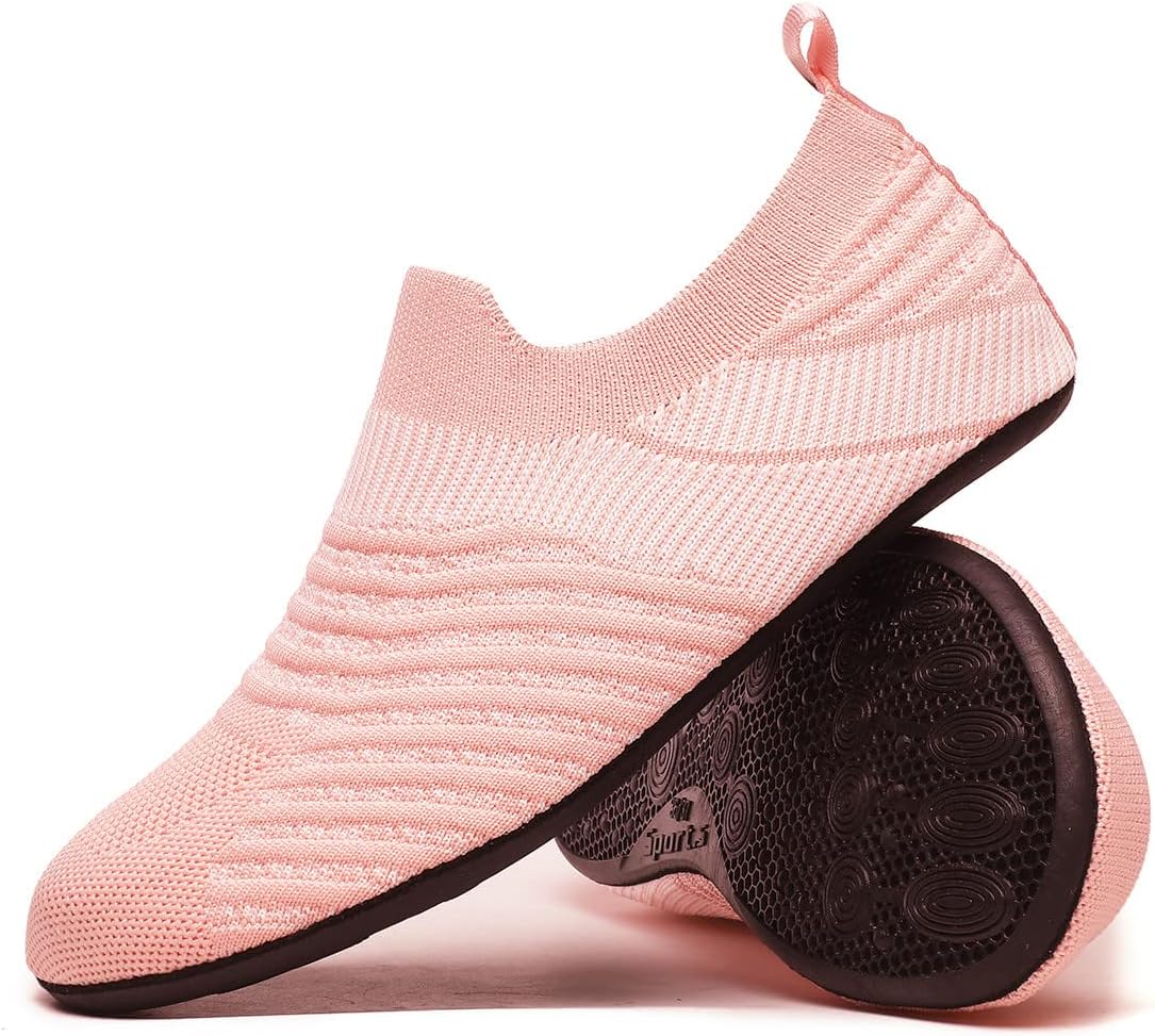 Adult Indoor House Slippers Socks Lightweight Non Slip Grip House Home Shoes for Women Men