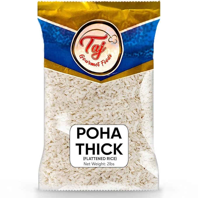 TAJ Poha Thick 2-Pounds, Powa Flattened Rice