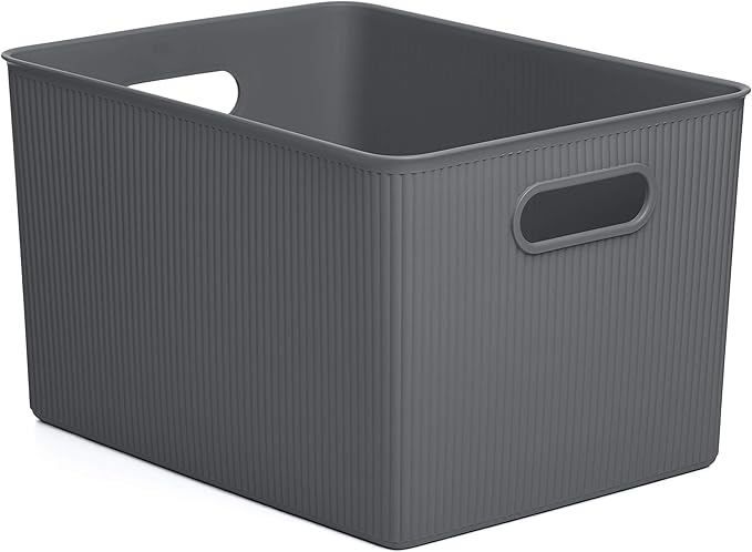 Tatay Baobab Multipurpose Storage Basket XL, Anthracite, 29.4 x 38.5 x 23