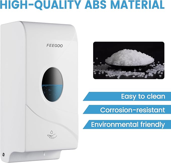 Automatic Wall-Mounted Soap Dispenser 27 oz (800 ml) Refillable Soap Dispenser for Kitchens, Offices, Hotels, and Restaurants