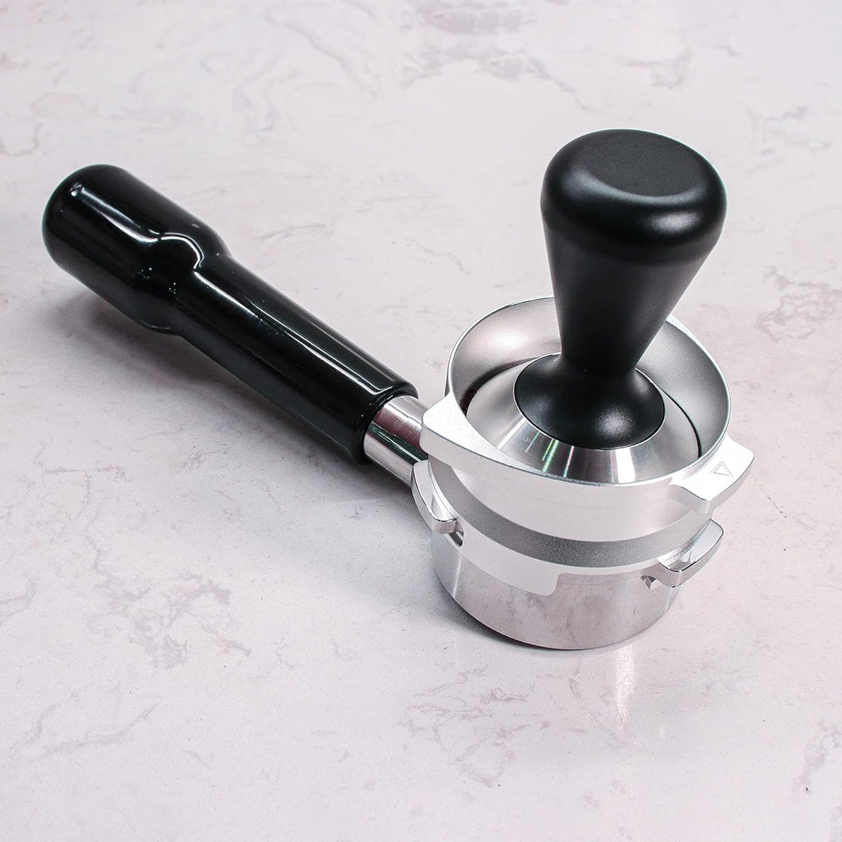 Firjoy 54mm Espresso Dosing Funnel for Breville Barista Portafilters (Aluminum Alloy-Silver)