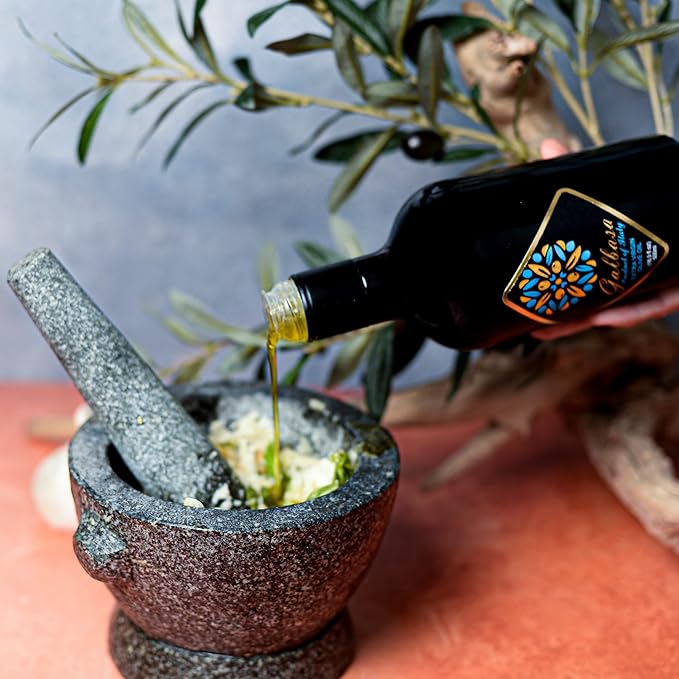 Galbasa - Organic Olive Oil from Sicily, Italy - Extra Virgin, First Cold Pressed, Early Harvest - Polyphenol Rich, Peppery Finish, No Pesticides