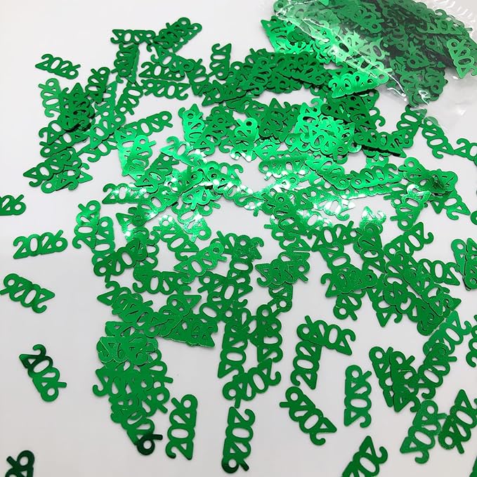 Confetti Year 2026 Green - Retail Pack #7349 QS0