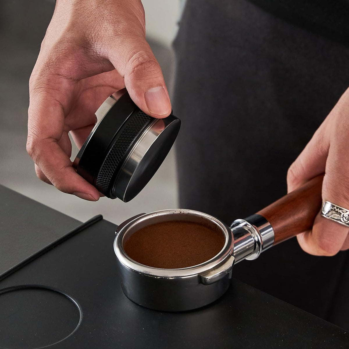 54mm Coffee Distributor and Tamper,Dual Head Coffee Leveler Fits for Breville 54mm Portafilter,Professional Espresso Hand Tamper.