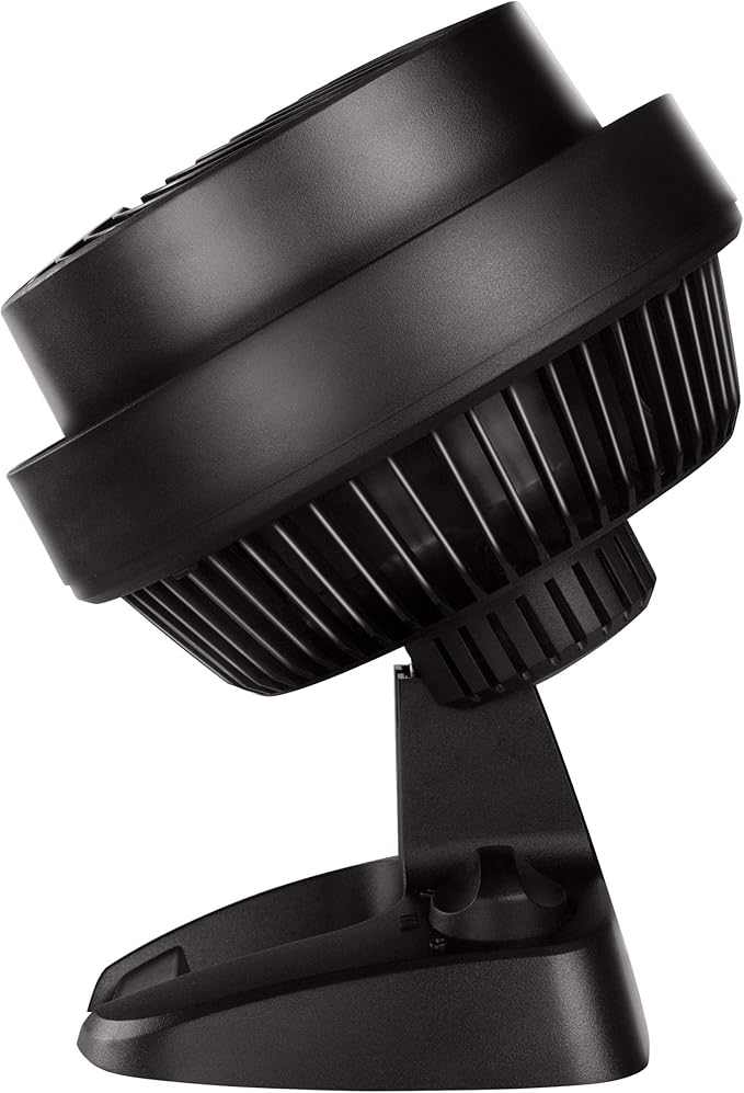 Vornado 530 Compact Air Circulator Fan, 3-Speed Manual Control, Adjustable Tilt, Whole Room Cooling, Black Floor Fan for Bedroom and Office, Vortex Action, 65 ft Range