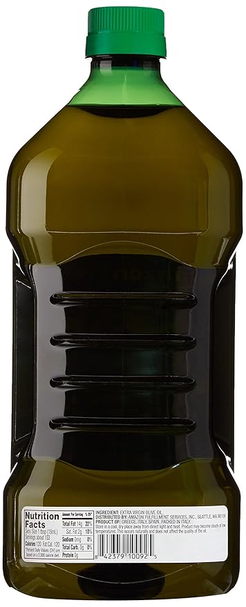Fresh, Mediterranean Blend Extra Virgin Olive Oil, 2QT 3.6 Fl Oz (2L)