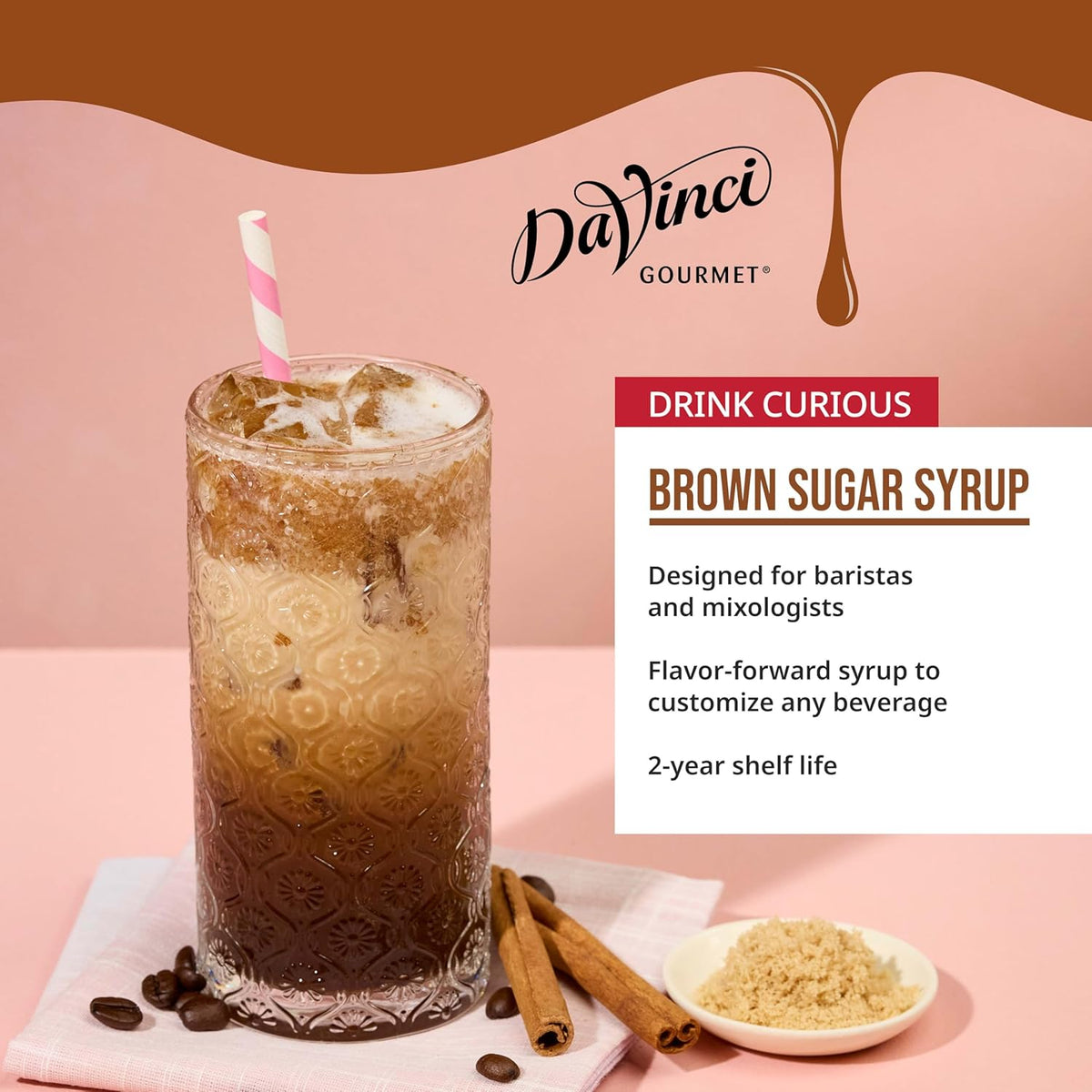DaVinci Gourmet Brown Sugar Syrup, 25.4 Fluid Ounces