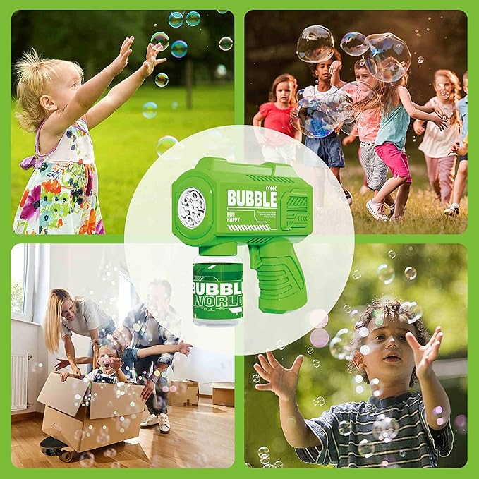 8-Pack Automatic Bubble Gun,Bubble Machine Blower Outdoor Toys for Toddlers Ages 1-8 Gifts Wedding Party Favors