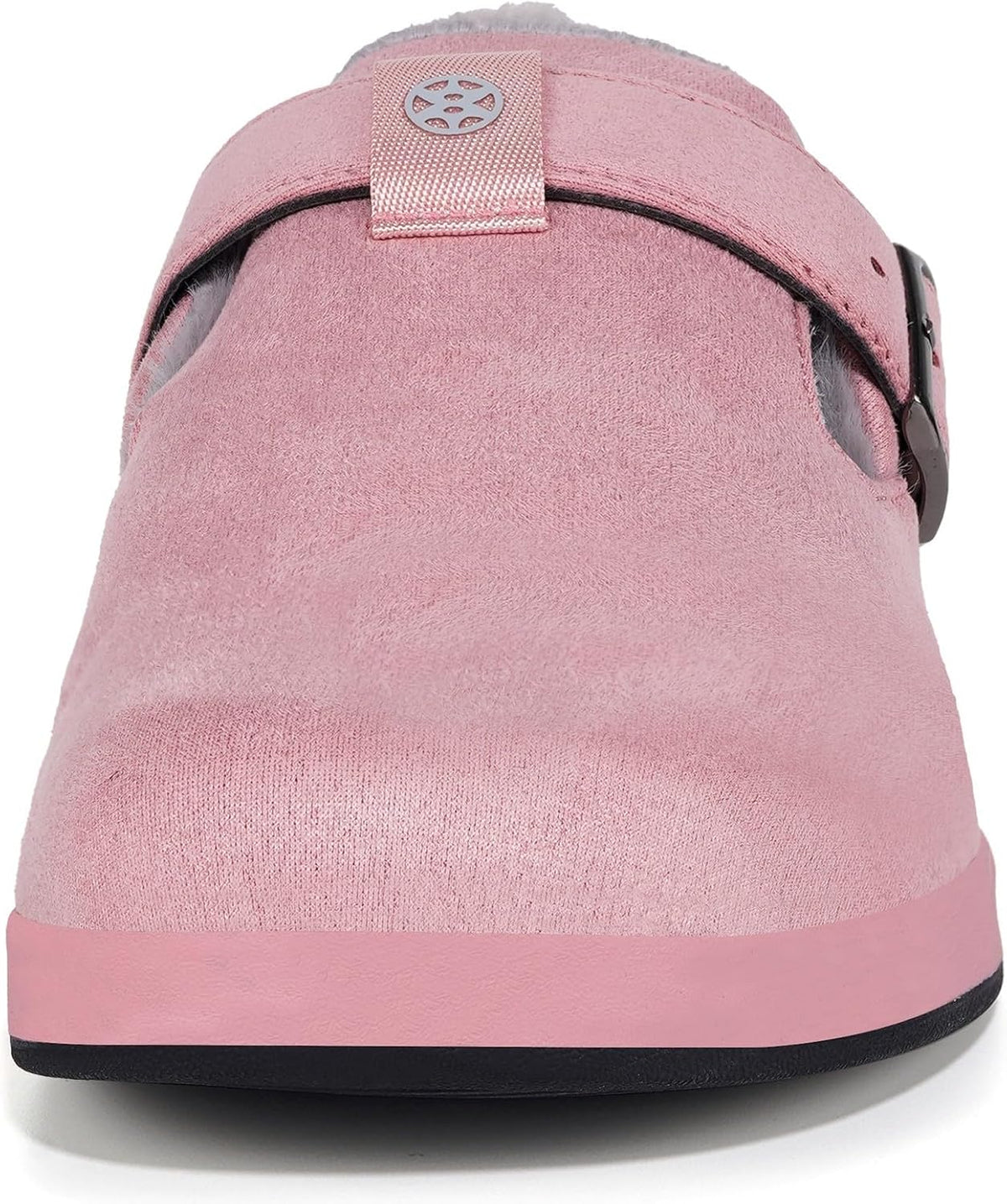 Fur Lined Clogs for Women Men Suede Winter Slippers Arch Support Slip on Mules Potato Shoes with Removable Cushion Footbed Warm Home House Shoes