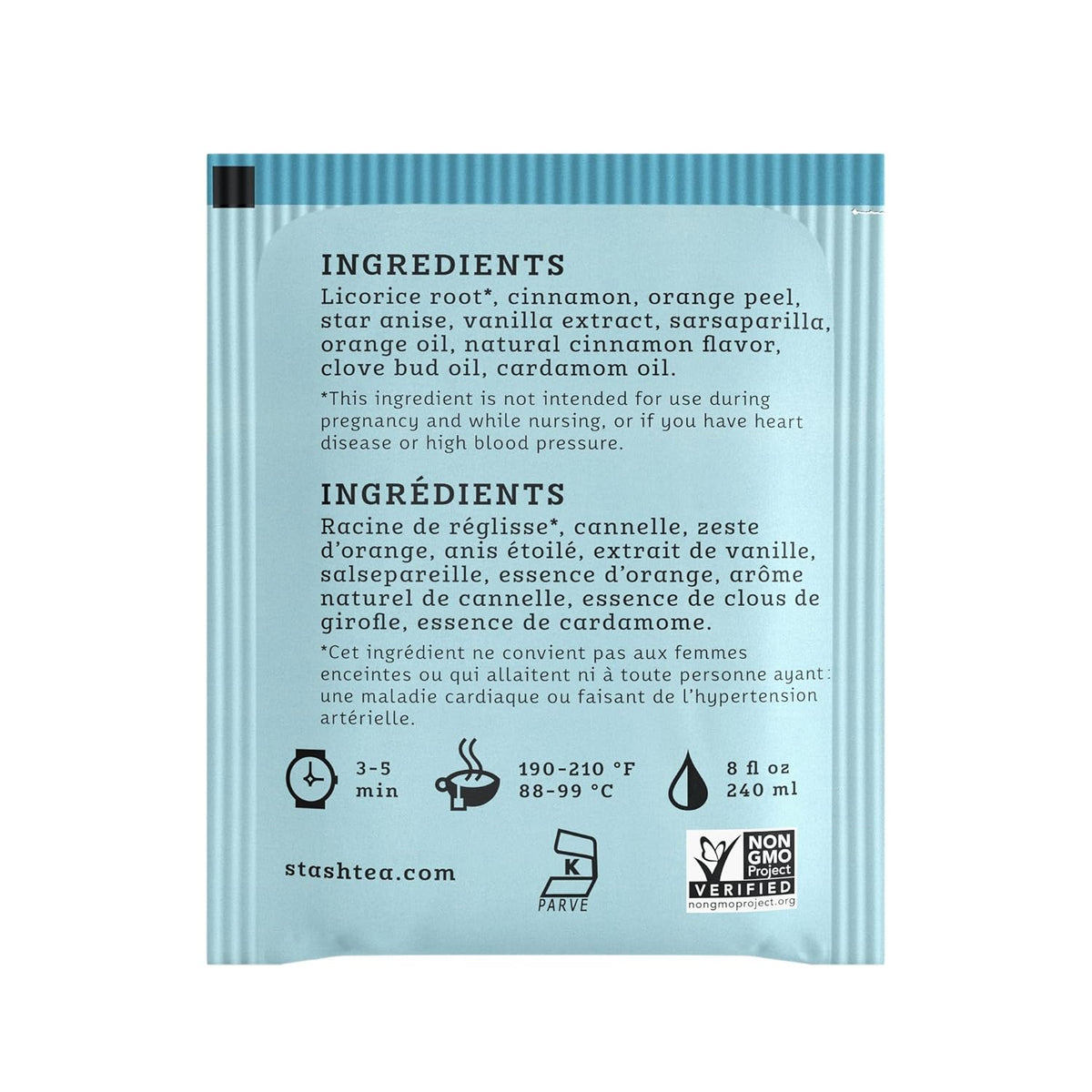 Stash Tea Licorice Spice Herbal Tea, 6 Boxes With 20 Tea Bags Each (120 Tea Bags Total)