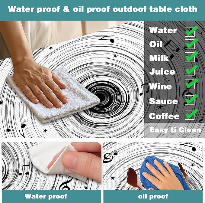 Picnic Table Cover with Bench Covers Camping Essentials Abstract Art Cosmic Vortex Pattern Waterproof Oilproof Fitted Camping Tablecloth Cover with Elastic Edge for Indoor Outdoor 3 PCS 30x72 Inch