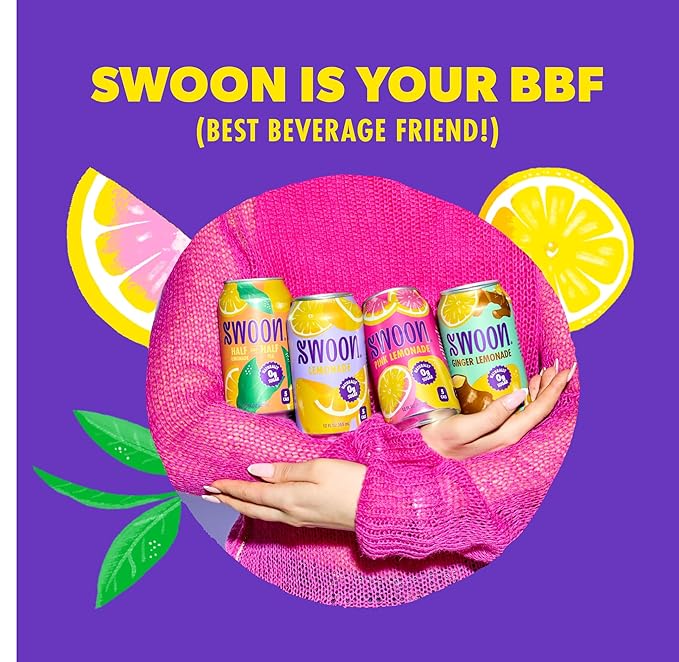 Swoon Sugar Free Classic & Pink Lemonade - Low Carb, Low-Calorie, Paleo-friendly & Gluten-free Keto drink