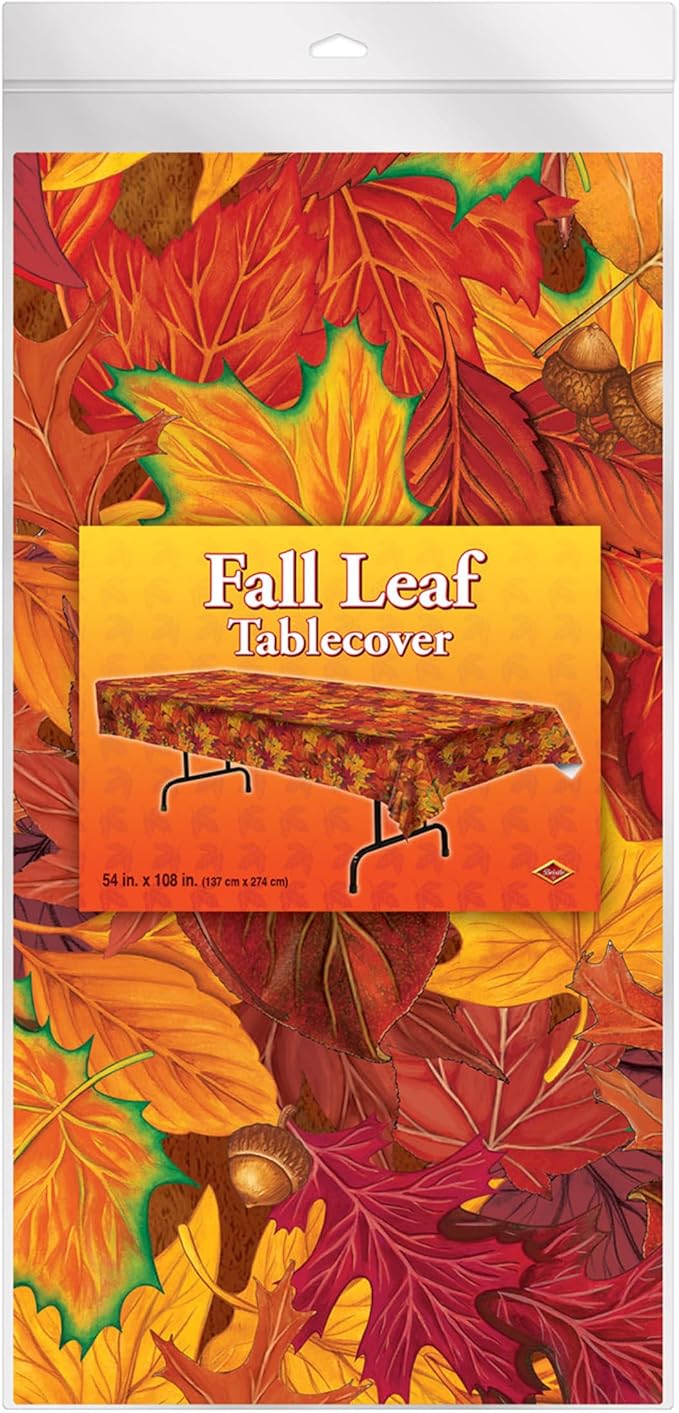 Beistle The Company - Fall Leaf Table CVR 54IN X 108 - Pack of 1