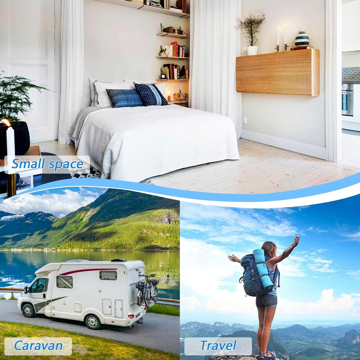 Ironing Mat Portable Ironing Pad Ironing Blanket for Table Top Heat Resistance Double-Side Using Travel Large 47.2 x 27.6 Inch Foldable Lightweight Beige Christmas Deer Owl Pinecone