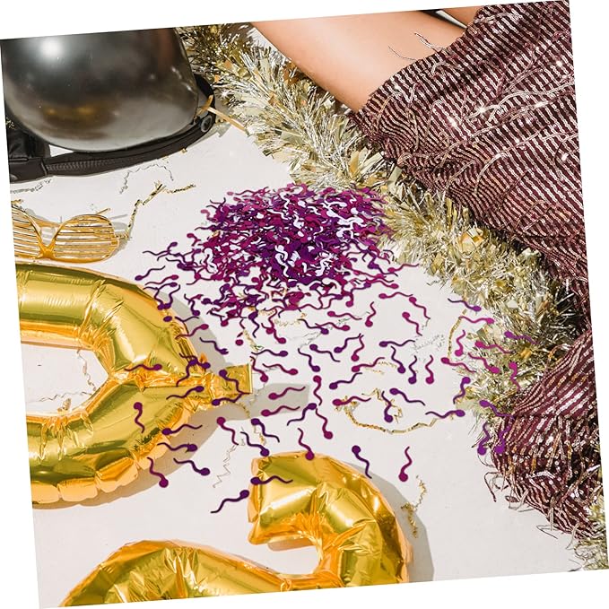 jojofuny 1set Glittering Confetti Decoration of Colorful Party Ornament for Weddings Anniversaries and Themed Celebrations for Creating Lively Atmosphere