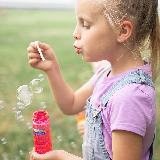 Bubble Blaster LED Light Up Combo 2 Pack with 8 Bubble Solution Refills (1 Liter), Bubble Blowing Toy Set for Kid Boy Girl, Outdoor Summer Game Party Favor