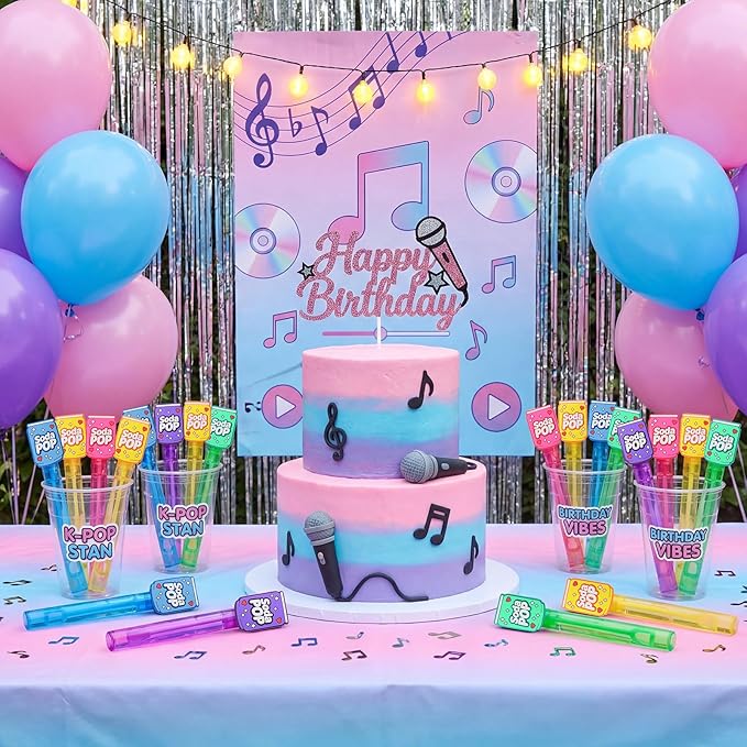 Jenaai 24 Pcs Soda Pop Bubble Wands Kpop Bubbles Party Favors for Summer Activity Cartoon Birthday Gifts Carnival Goody Bag Stuffers Wedding Supplies