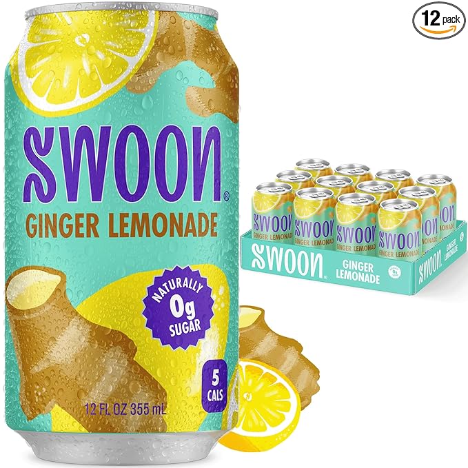 Swoon Ginger Lemonade - Sugar Free Lemonade, Low Carb, Keto & Paleo-Friendly, Gluten-Free