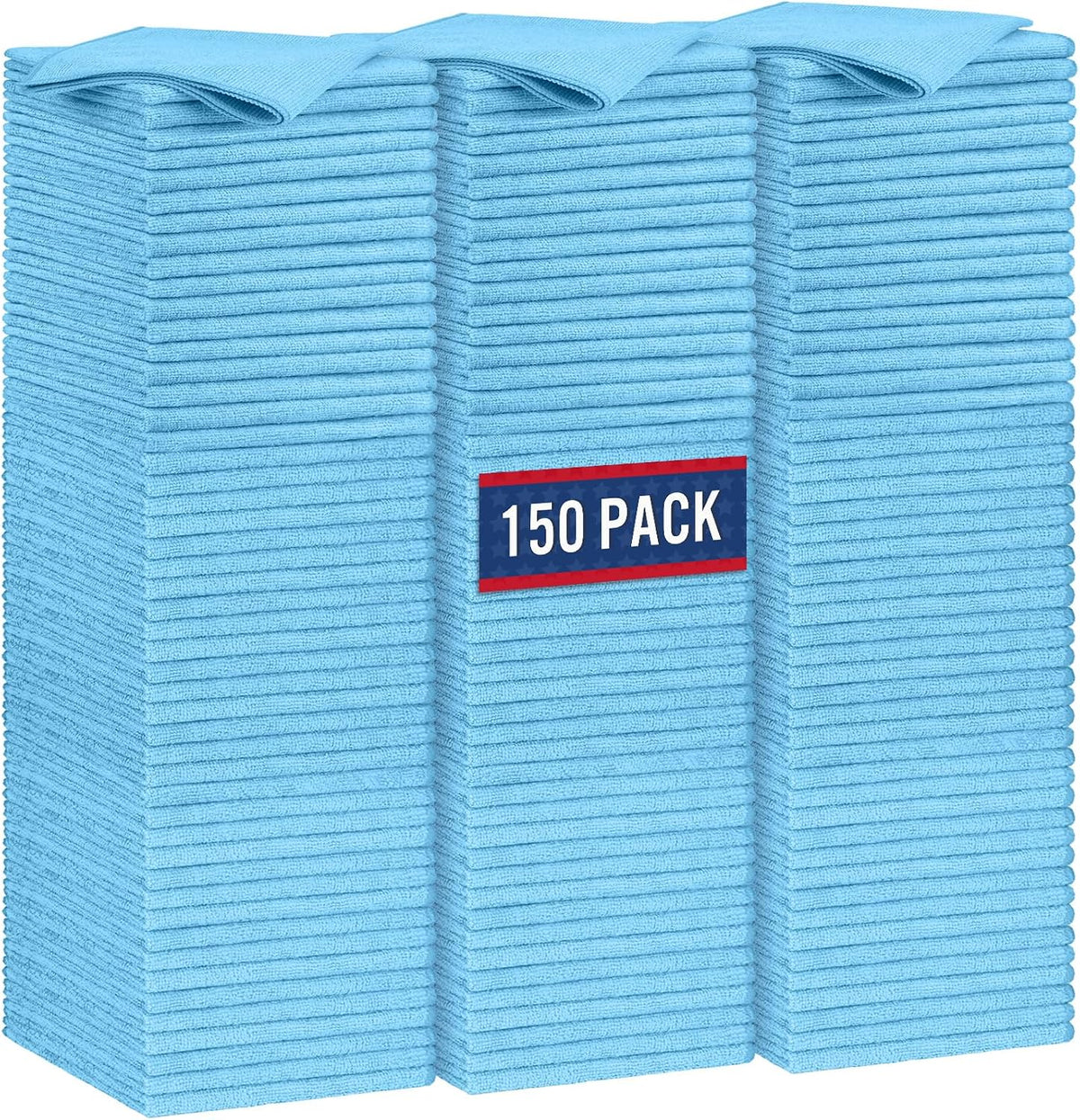 GLIMGLINT Microfiber Cleaning Cloth, 150 Pack Towels for Cars 14 X12 Inch