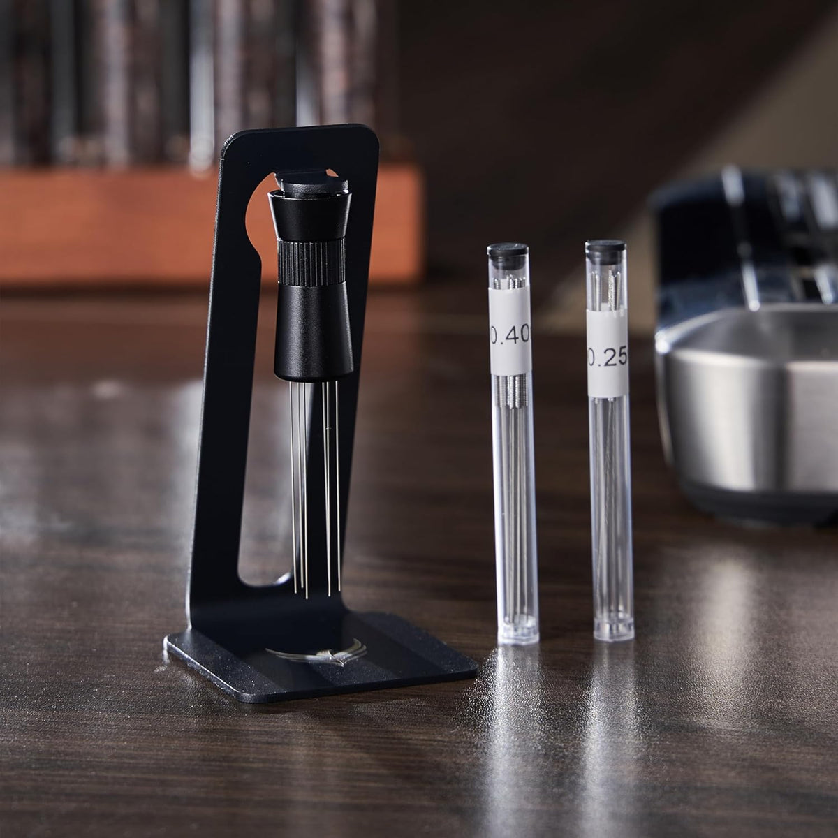 Espresso Machine Accessories 58mm Barista Tools Includes Blind Coffee Shaker, Calibrated Tamper, Coffee Distributor, Portafilter Funnel