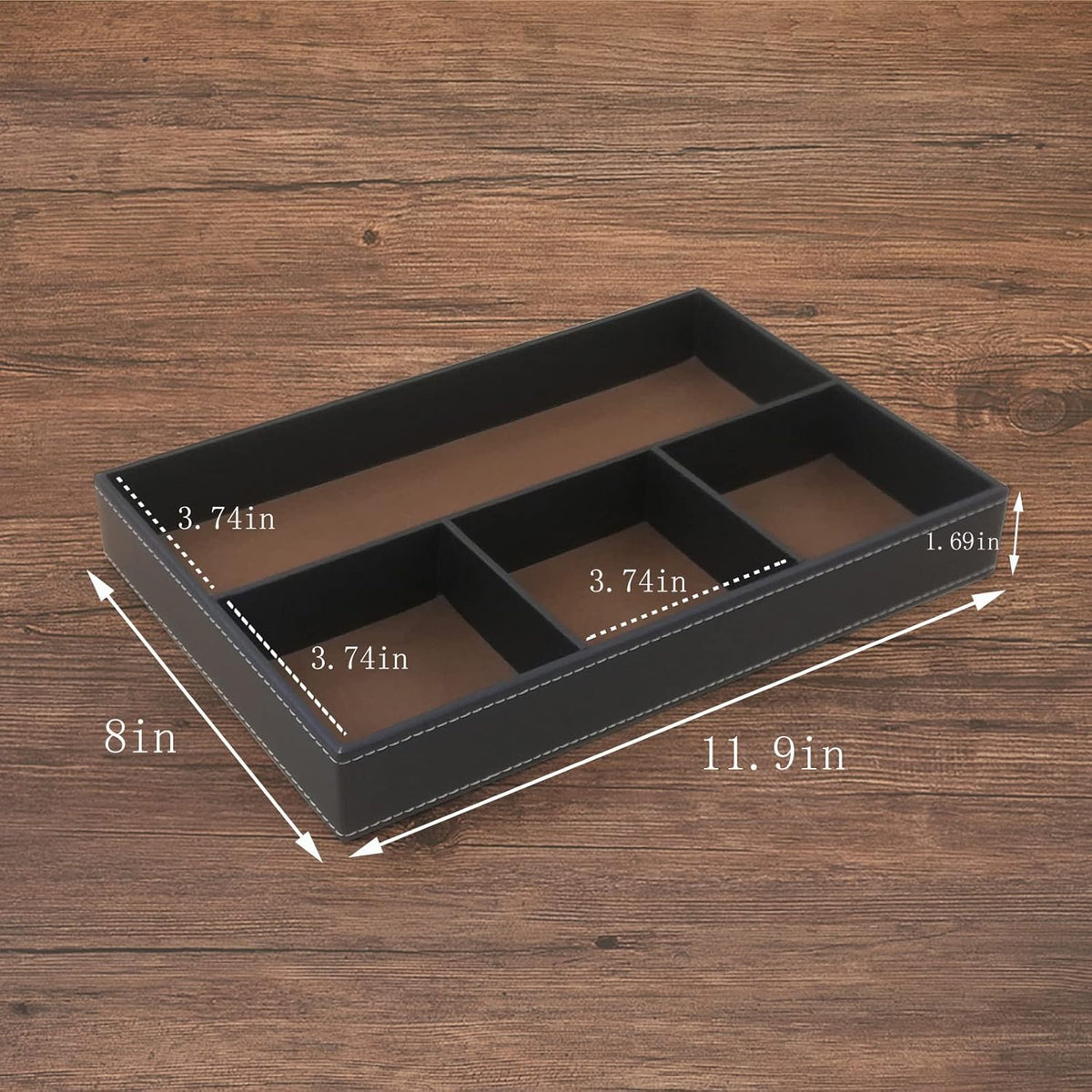 Desktop Storage Organizer, Nightstand or Dresser Organizer, Valet Tray, Entry Table Organizer, Modern bedside Box