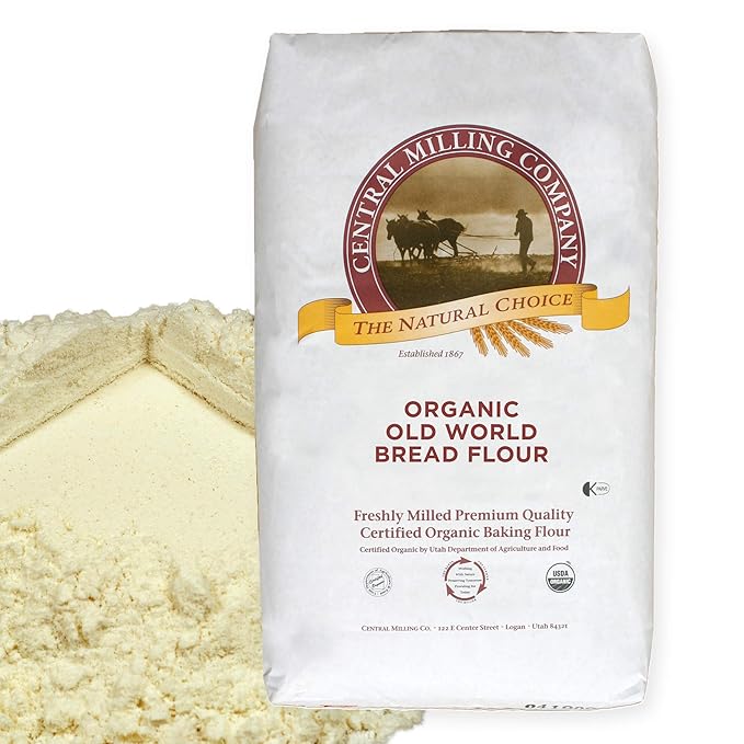Central Milling 100% Organic Artisan Bread Flour - 25 lbs - Old World
