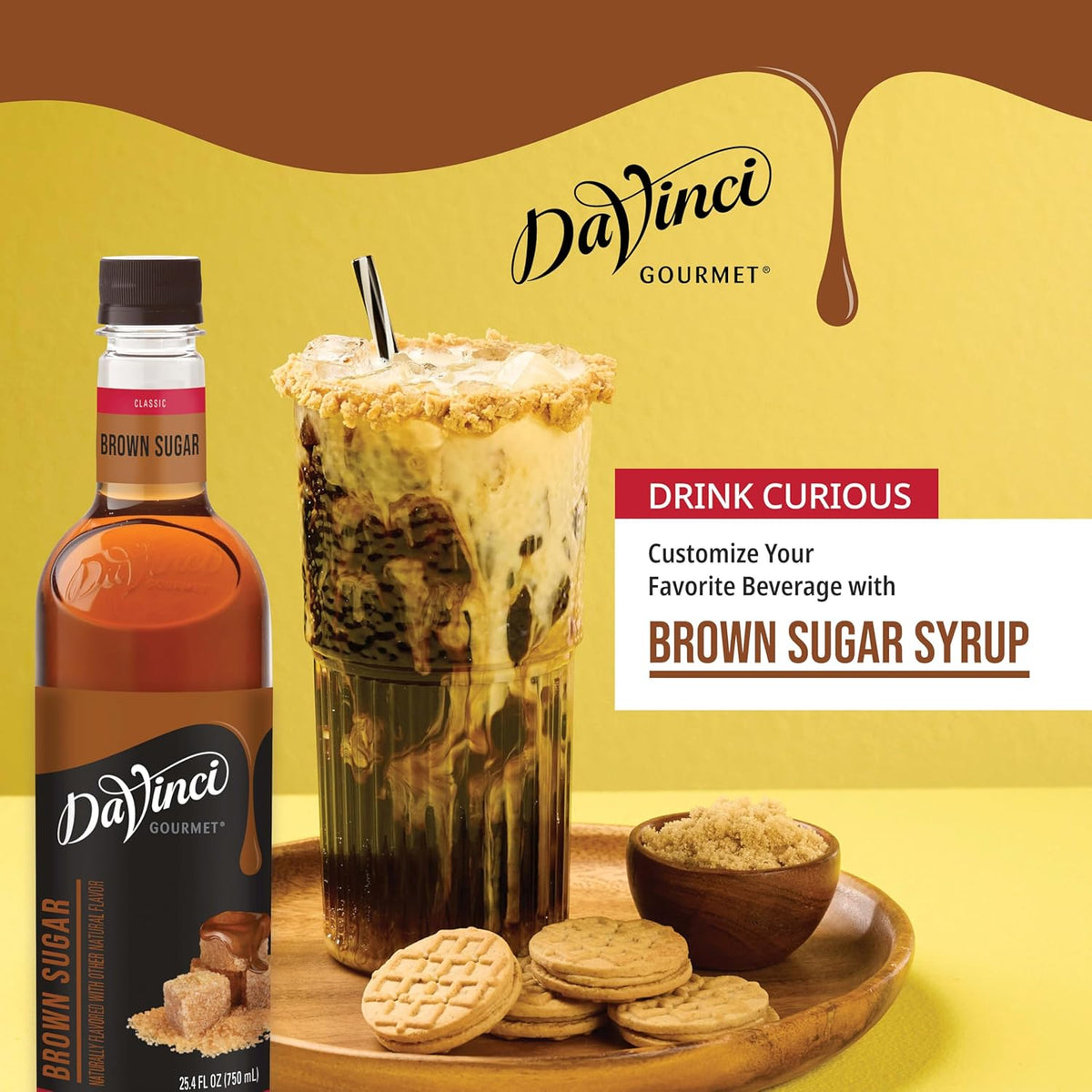 DaVinci Gourmet Brown Sugar Syrup, 25.4 Fluid Ounces