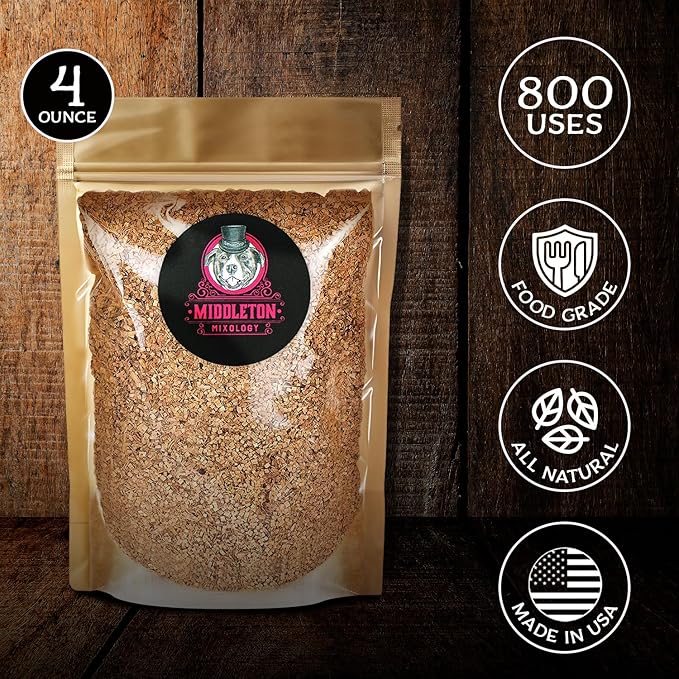 SmokeTop 4oz Bag - Cocktail Smoker Chips for Old Fashioned Cocktails, Whiskey, & Bourbon - by Middleton Mixology Made in The USA (800 uses) (Cherry)