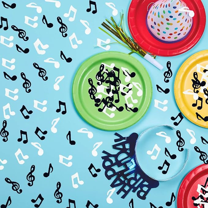 Confetti Birthday Music Confetti for Party Decoration Supplies(Music Black White)