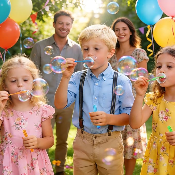 200 Pcs Mini Bubble Wands,10 Colors Circle Party Favors for Kids Supplies in Gift Box,Goodie Bag Stuffers, Classroom Prizes for Boys Girls,Birthday Decorations, Small Halloween TreatsGoodie Bag